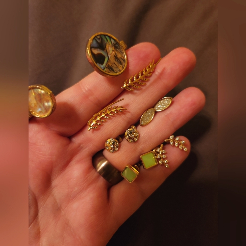 Lot of Earnings and Bracelet